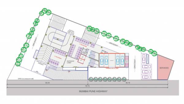  gaurav-icon-tower Gaurav Icon Tower Cluster Plan For Ground Floor