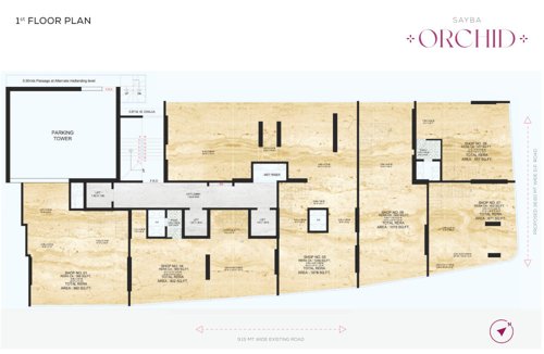  orchid Sayba  Orchid Cluster Plan for 1st Floor