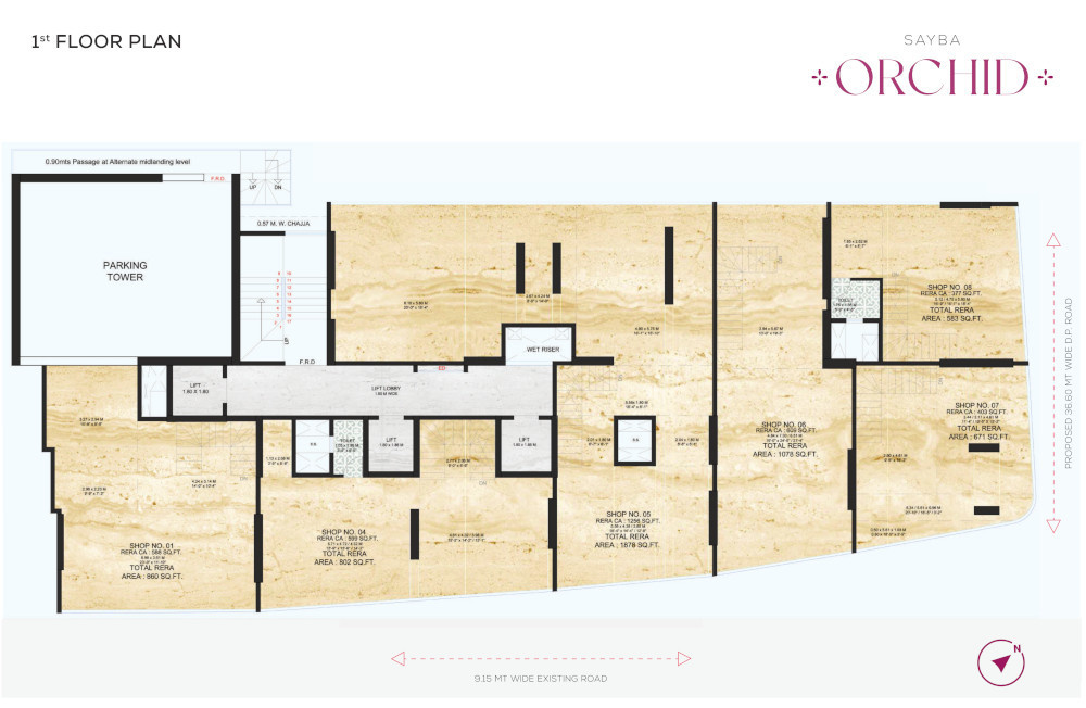  orchid Sayba  Orchid Cluster Plan for 1st Floor