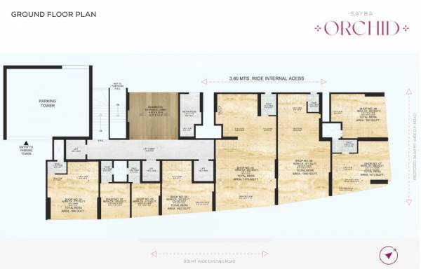  orchid Sayba  Orchid Cluster Plan for ground Floor