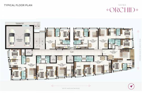  orchid Sayba  Orchid typical Cluster Plan
