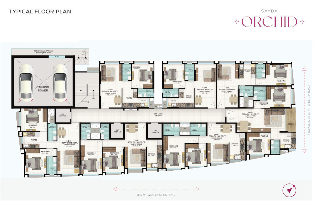  orchid Sayba  Orchid typical Cluster Plan
