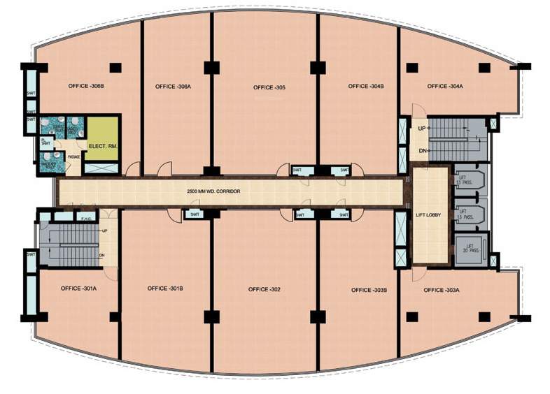  india trade tower India Trade Towe Cluster Plan From 3rd To 12th Floor