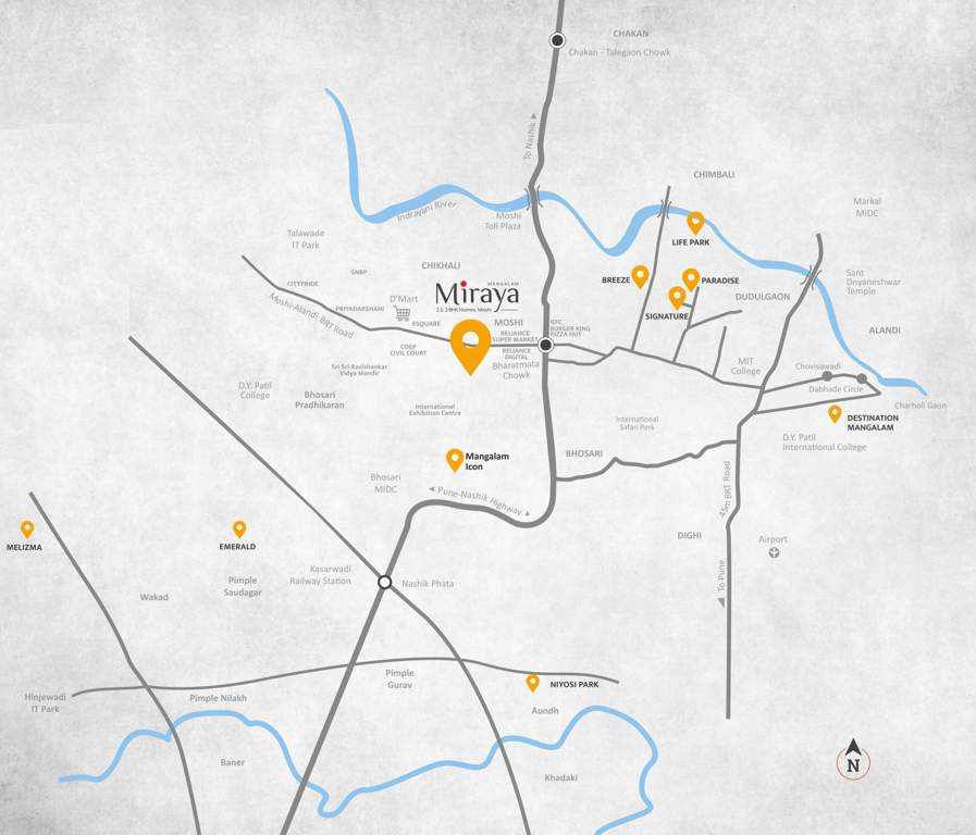  mangalam miraya Location Plan