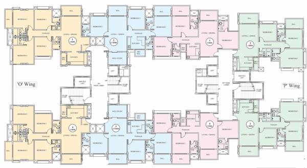  oak-op Oak - OP Cluster Plan Typical Floor Plan