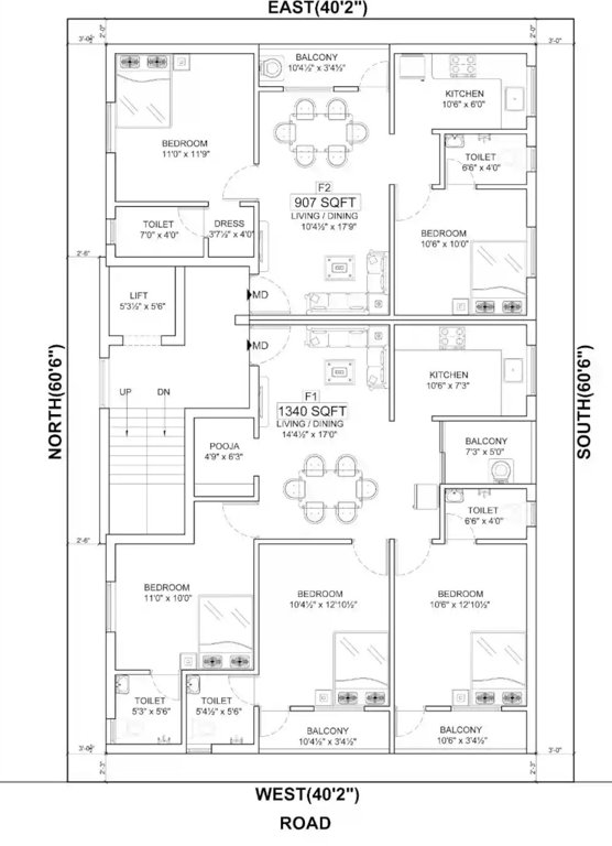  grand rosso Grand Rossed Cluster Plan for 1st Floor