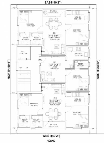  grand-rosso Grand Rossed Cluster Plan for 3rd Floor