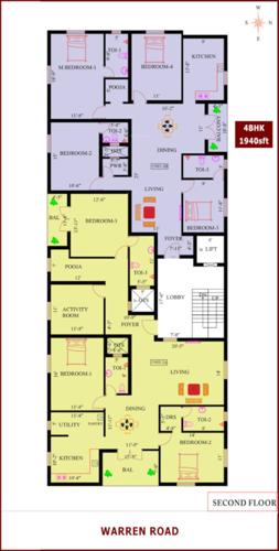  swarna-ganga Swarna Ganga Cluster Plan for 2nd Floor