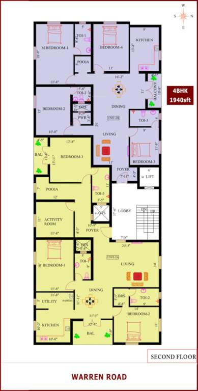  swarna ganga Swarna Ganga Cluster Plan for 2nd Floor