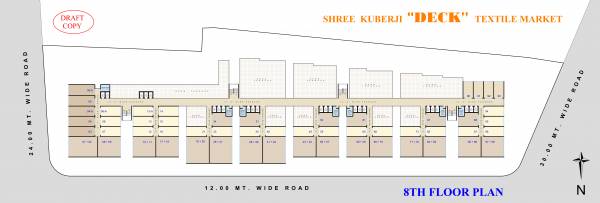 Kuberji Textile Deck Cluster Plan for 8th Floor kuberji-textile-deck Kuberji Textile Deck Cluster Plan for 8th Floor