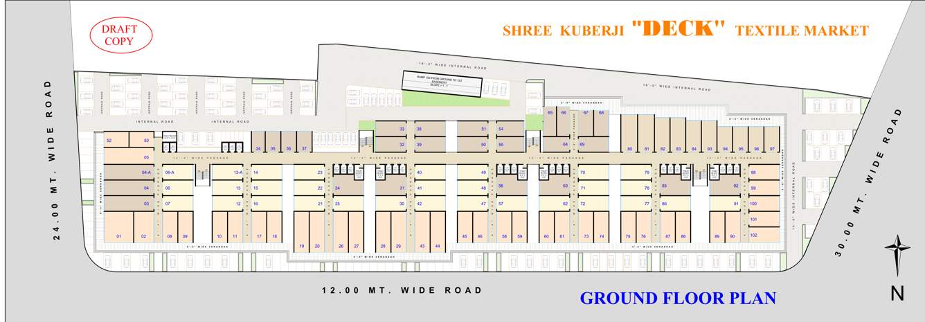  kuberji textile deck Kuberji Textile Deck Cluster Plan for ground Floor