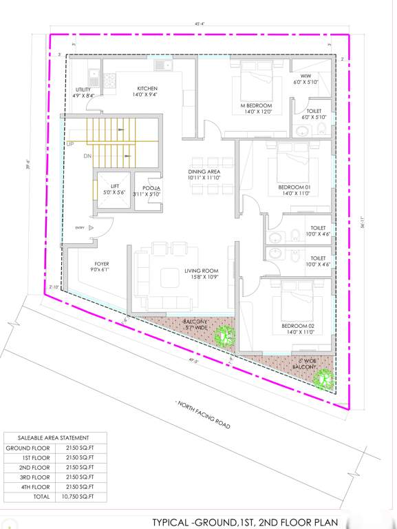  by the hills By The Hills Cluster Plan from 1st to 4th Floor