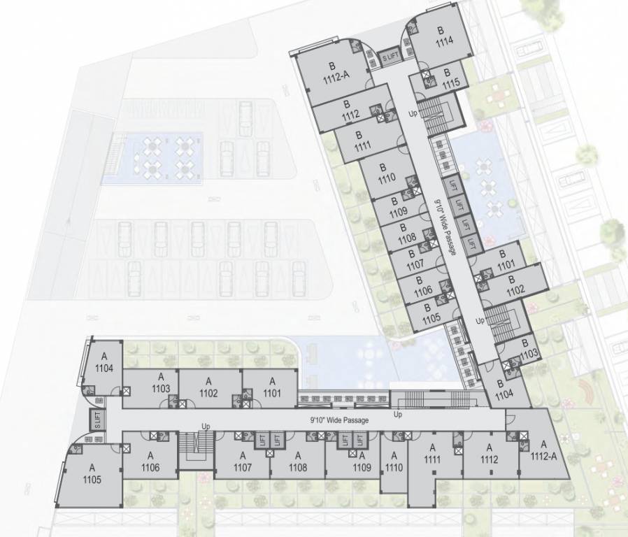  world trade tower Block A And B Cluster Plan For 11th Floor