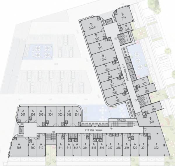  world-trade-tower Block A And B Cluster Plan For 3rd Floor