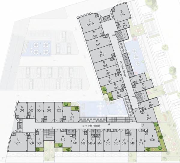  world-trade-tower Block A And B Cluster Plan For 5th Floor