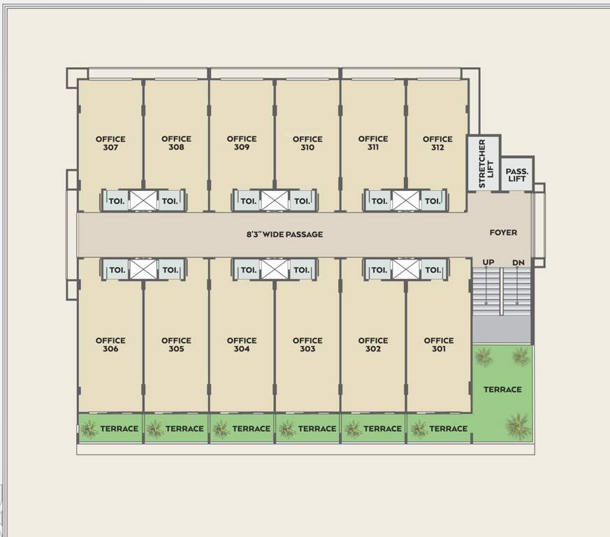  central square Central Square Cluster Plan For 3rd Floor