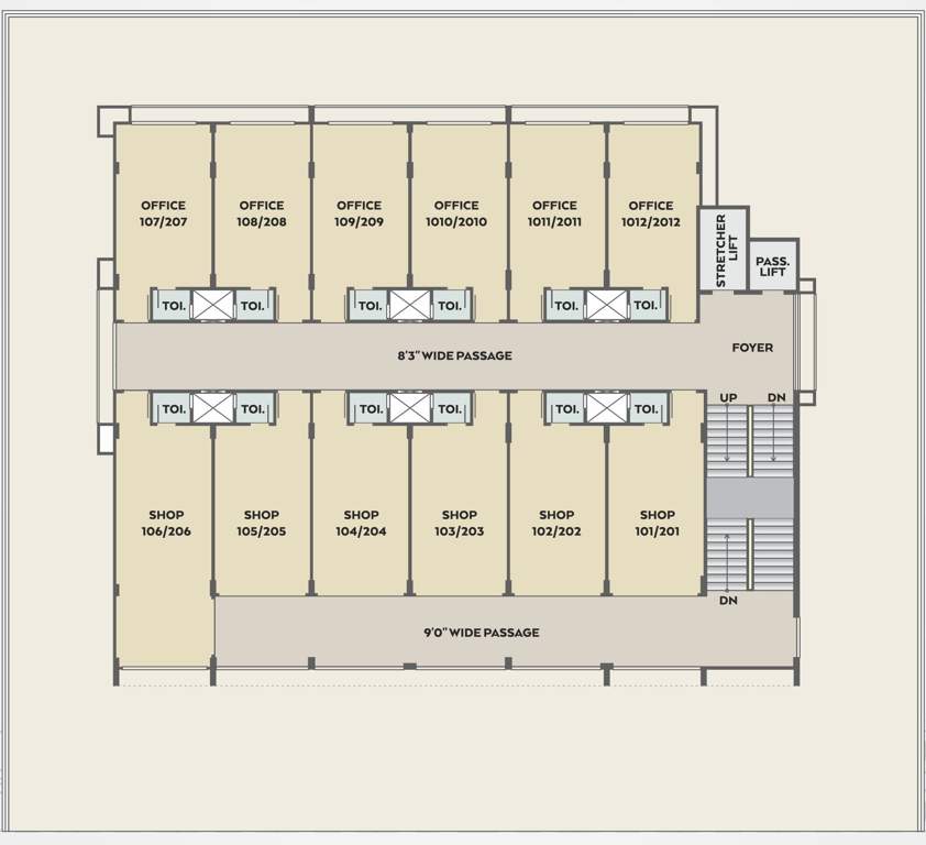 central square Central Square Cluster Plan From 1st To 2nd Floor