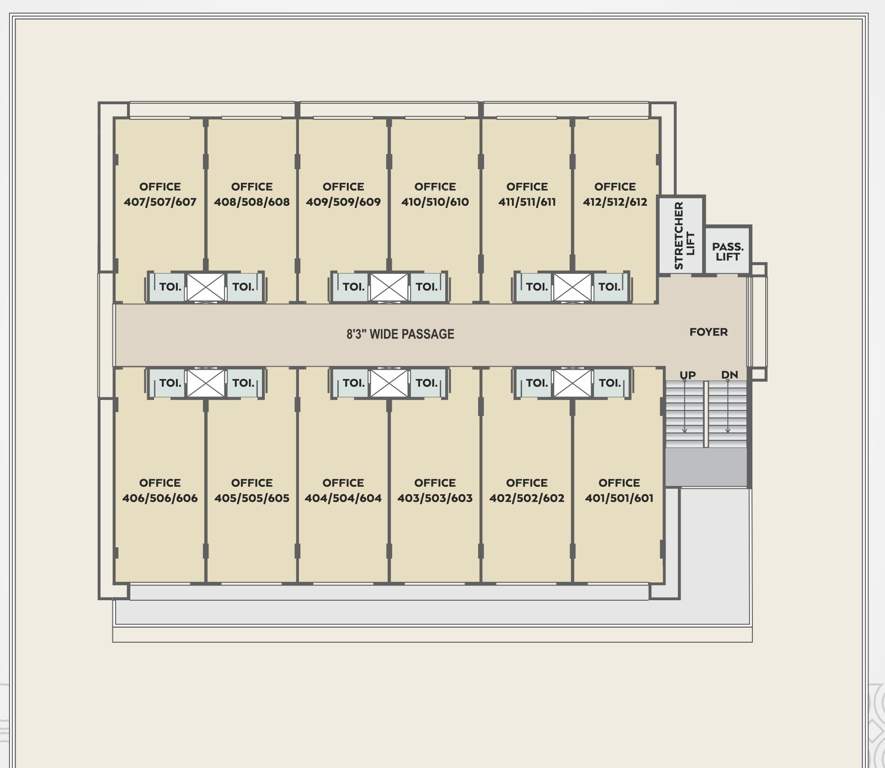  central square Central Square Cluster Plan From 4th To 6th Floor