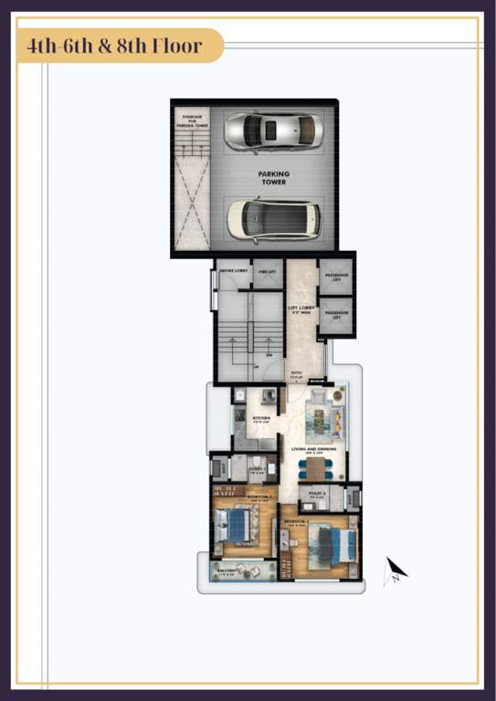  jai kamal Jai Kamal Cluster Plan from 4th to 8th Floor