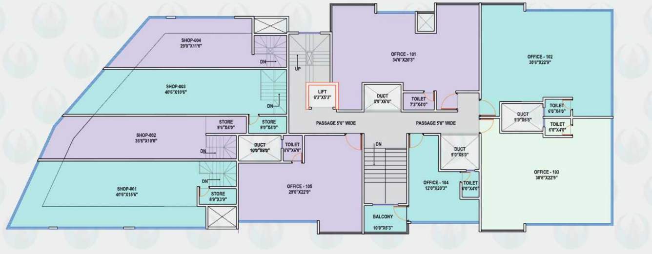  matoshri prime Matoshri Prime Cluster Plan for 1st Floor