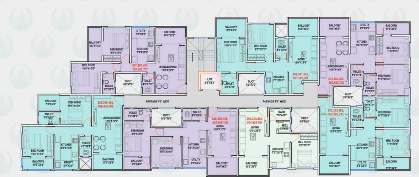  matoshri prime Matoshri Prime Cluster Plan from 2nd to 7th Floor