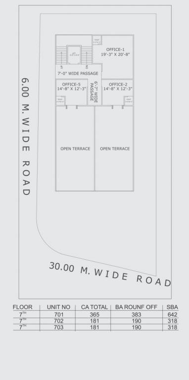  silver staddle Silver Staddle Cluster Plan for 7th Floor