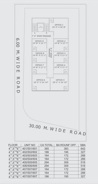Silver Staddle Cluster Plan from 4th to 6th Floor silver-staddle Silver Staddle Cluster Plan from 4th to 6th Floor