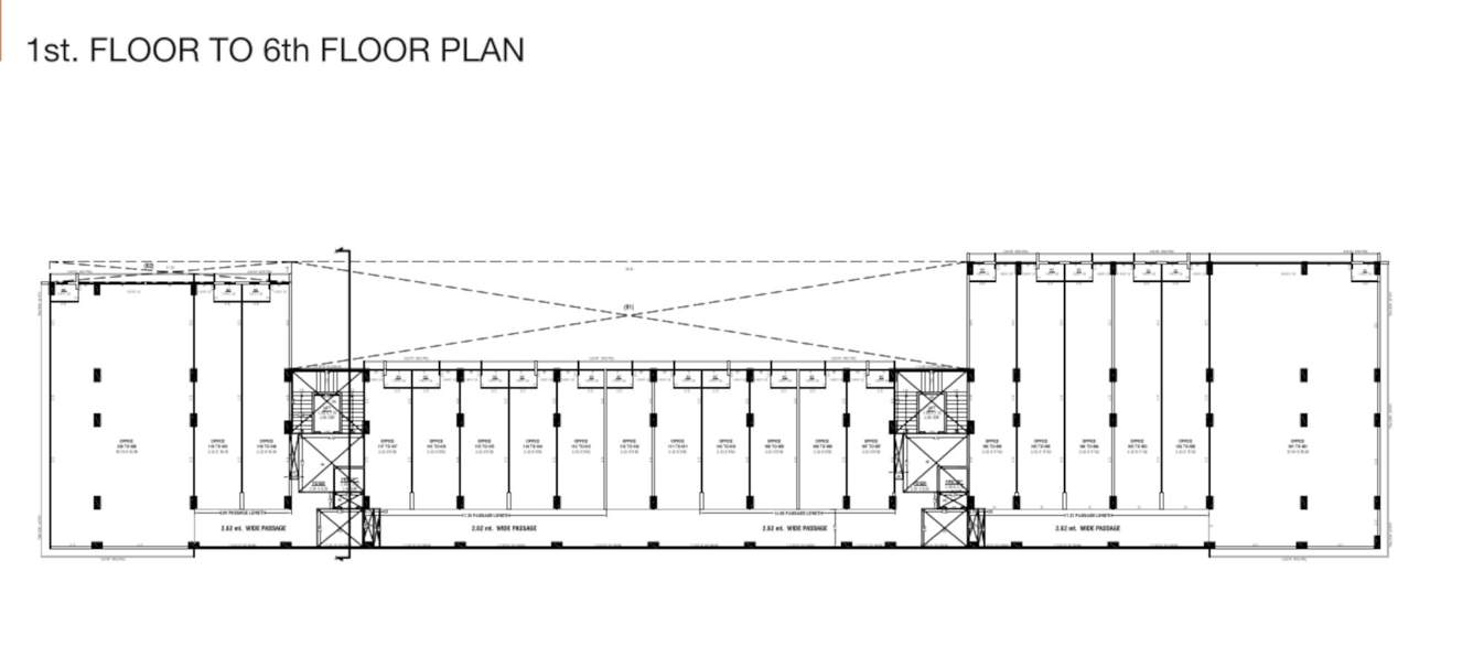  business hub Business Hub Cluster Plan from 1st to 6th Floor