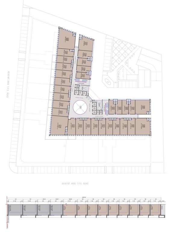  iconic shyamal Iconic Shyamal Cluster Plan For 12th Floor