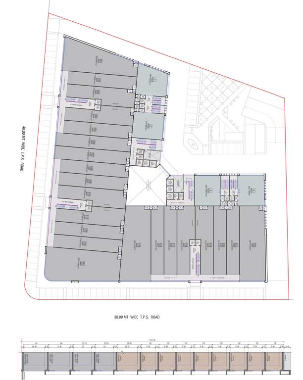  iconic shyamal Iconic Shyamal Cluster Plan From 1st To 3rd Floor