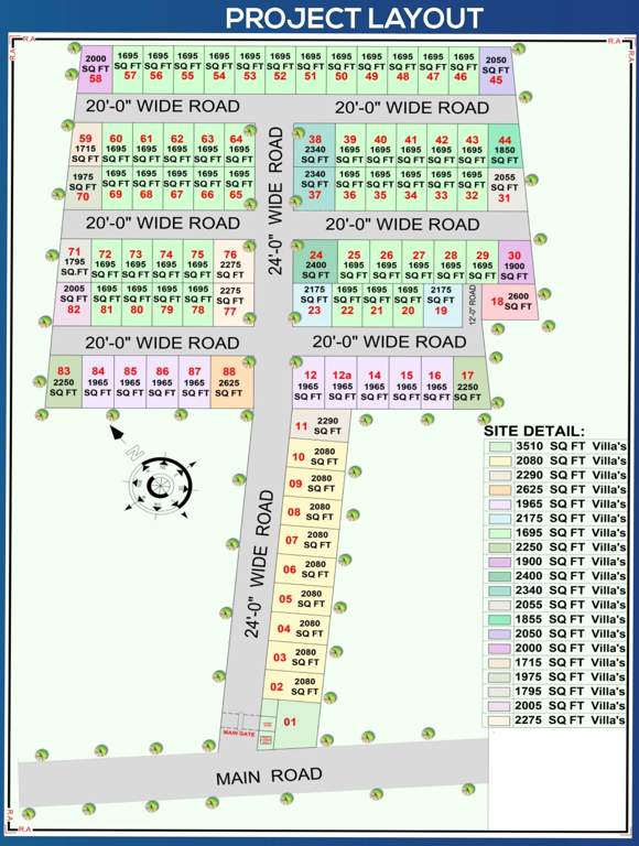  green villa Layout Plan