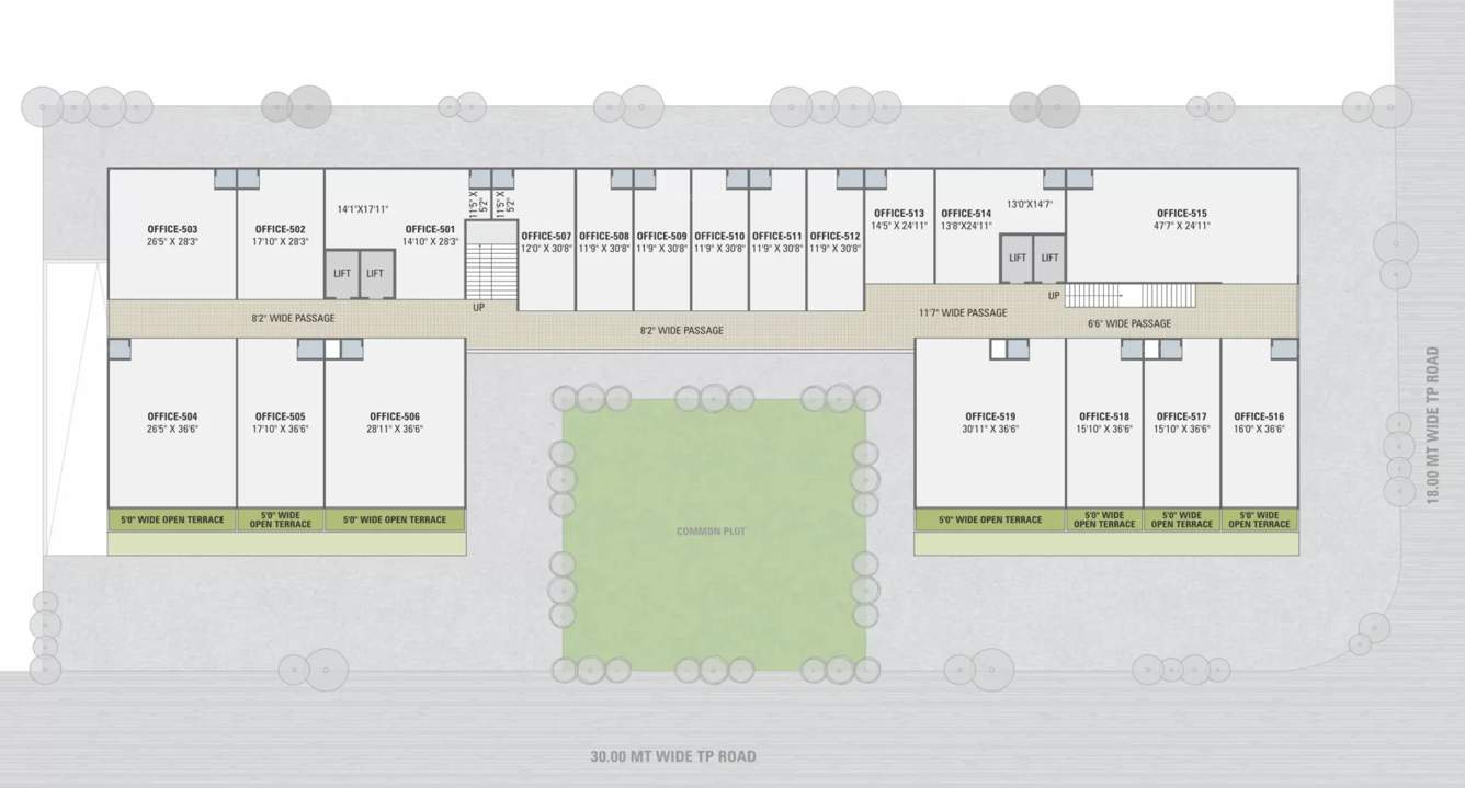  hilltown impressa Hilltown Impressa Cluster Plan For 5th Floor