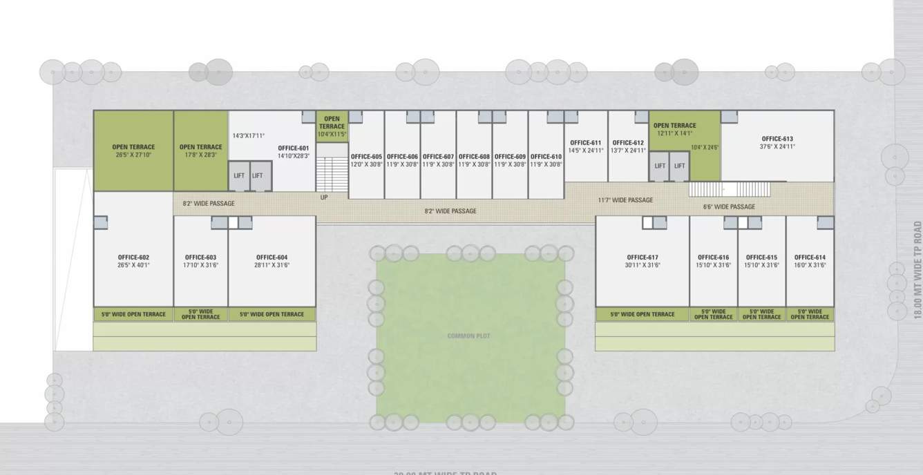  hilltown impressa Hilltown Impressa Cluster Plan For 6th Floor