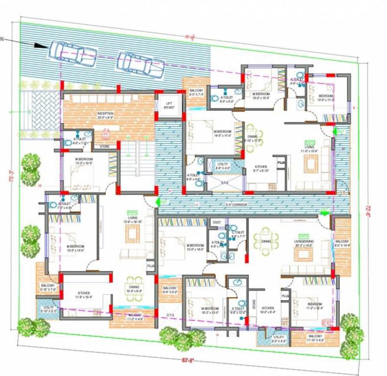  aum shankara Aum Shankara Cluster Plan For Ground Floor