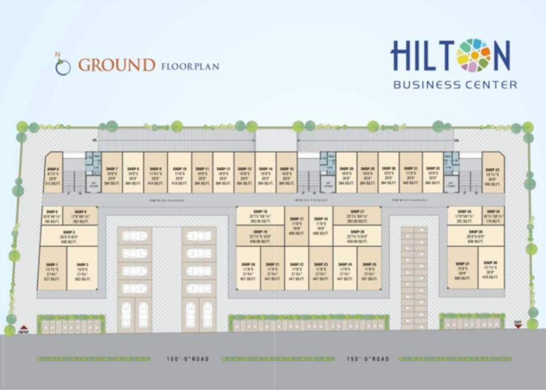 business center Business Center Ground Floor Cluster Plan