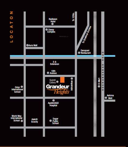 grandeur heights Location Plan