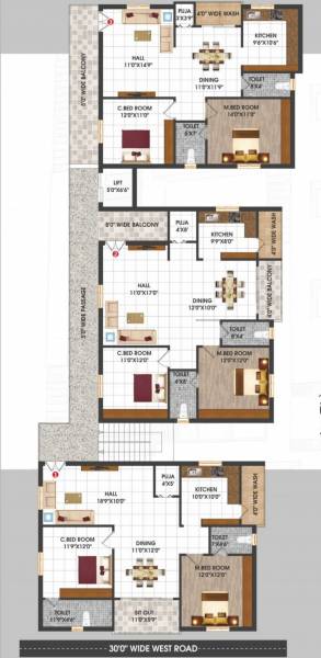 DNR Elegance Cluster Plan from 1st to 5th Floor dnr-elegance DNR Elegance Cluster Plan from 1st to 5th Floor