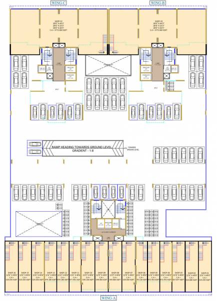  down-town-avenue Wing A Cluster Plan