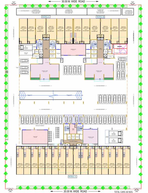  down town avenue Wing A Cluster Plan