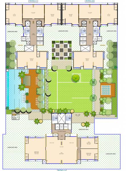  down-town-avenue Wing A Cluster Plan