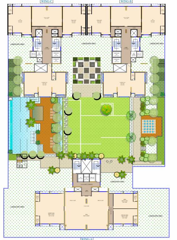  down town avenue Wing A Cluster Plan