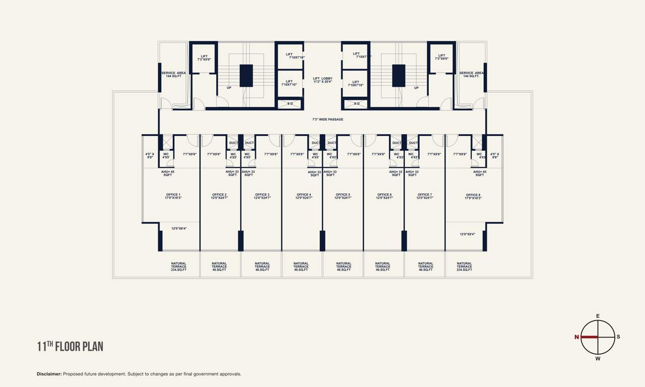  kamdhenu23 west Kamdhenu23 West Cluster Plan for 11th Floor