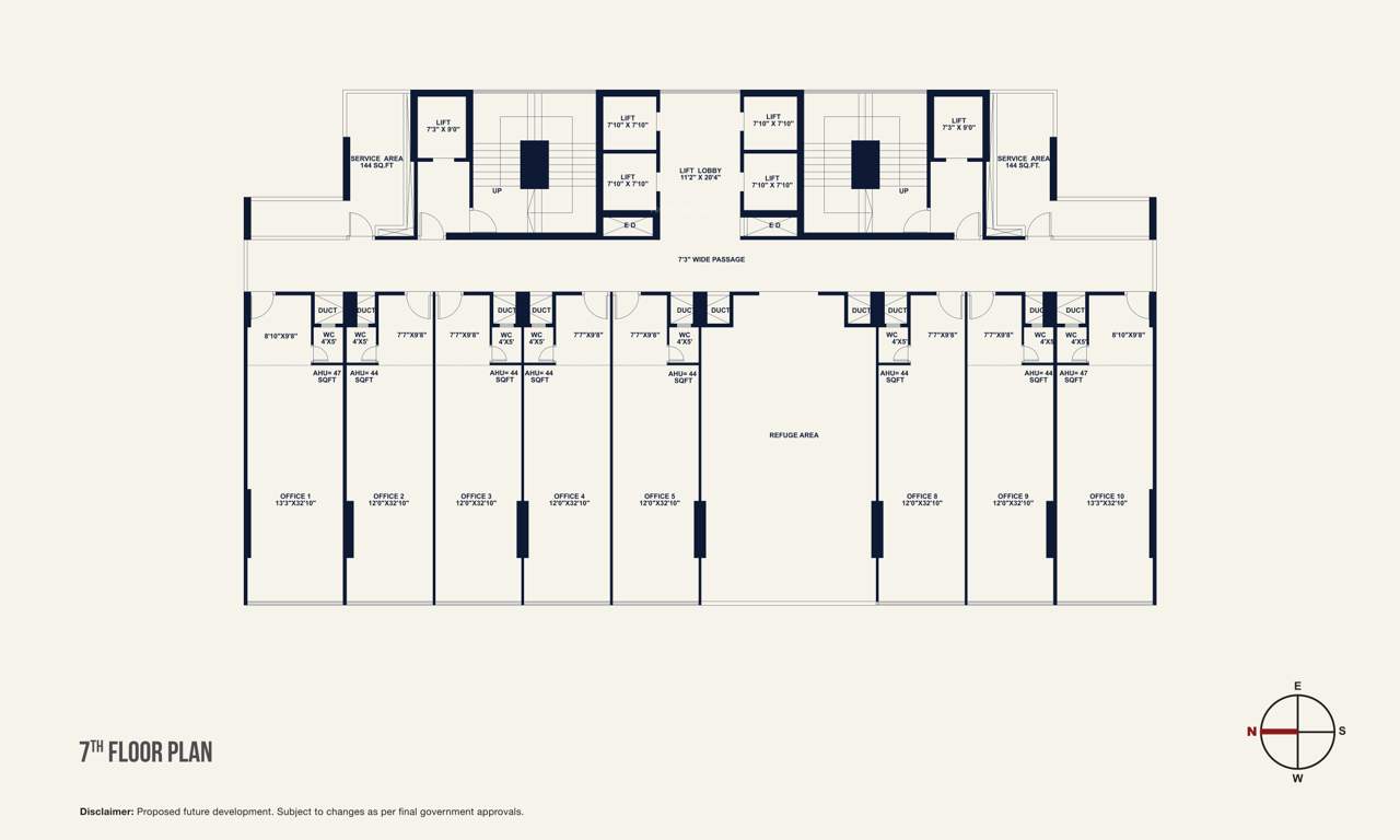  kamdhenu23 west Kamdhenu23 West Cluster Plan for 7th Floor