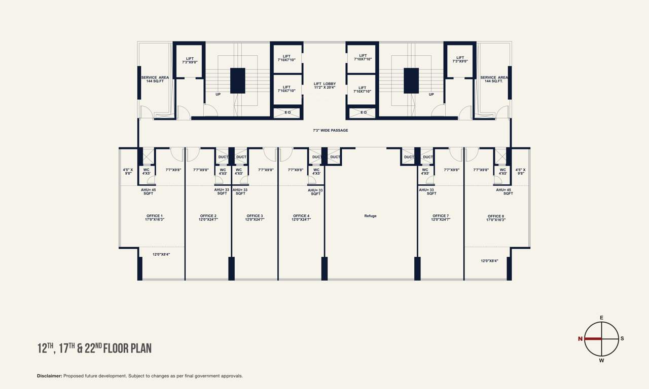  kamdhenu23 west Kamdhenu23 West Cluster Plan from 12th to 22th Floor