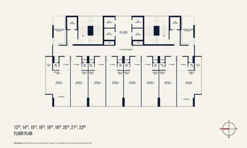  kamdhenu23-west Kamdhenu23 West Cluster Plan from 13th to 23th Floor