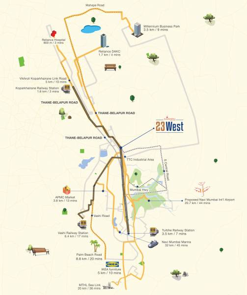  kamdhenu23-west Location Plan