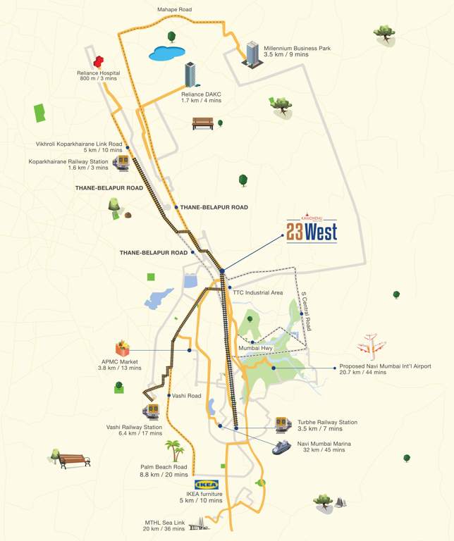  kamdhenu23 west Location Plan