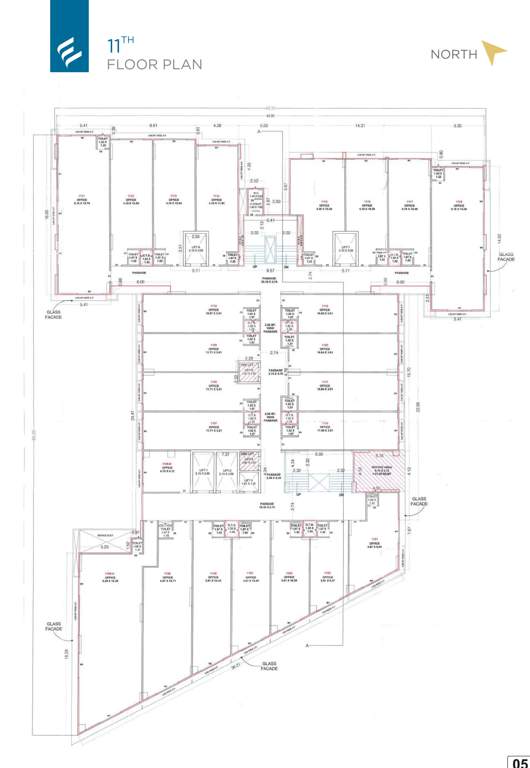 excellent business hub Excellent Business Hub Cluster Plan for 11th Floor