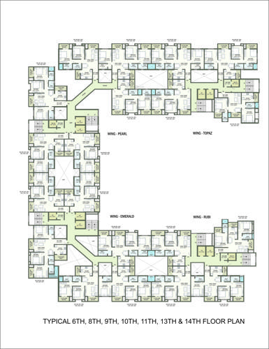Royal Empire Cluster Plan from 6th to 14th Floor royal-empire Royal Empire Cluster Plan from 6th to 14th Floor
