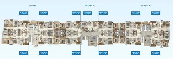  eva-aria Roha Eva Aria Cluster Plan For Typical Floor Plan